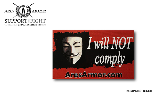 Bumper Sticker - I Will Not Comply