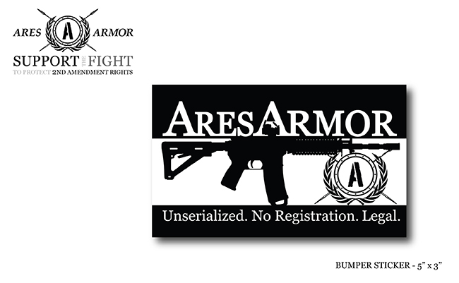 Bumper Sticker - Unserialized. No Registration. Legal.