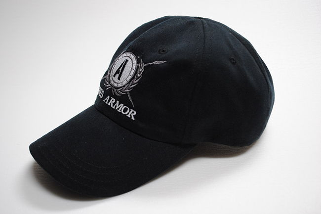 Black Ares Armor Logo Hat