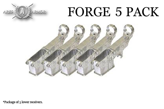 80% AR15 RAW Lowers - 5 Pack