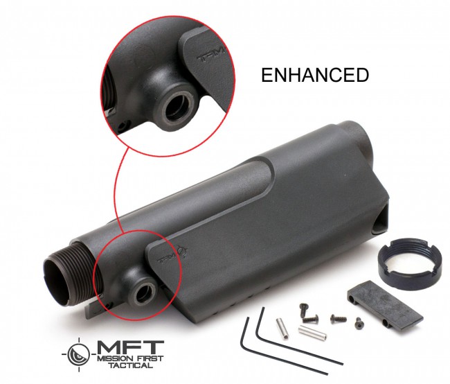 AR/AK Enhanced Pistol Cheek Rest Kit W/MFT Saddle (Black)